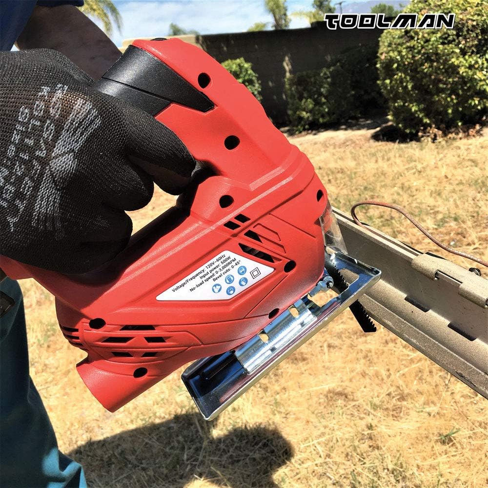 Toolman Electric Jig Saw 5.0A 6 variable speed For Heavy Duty LT5503