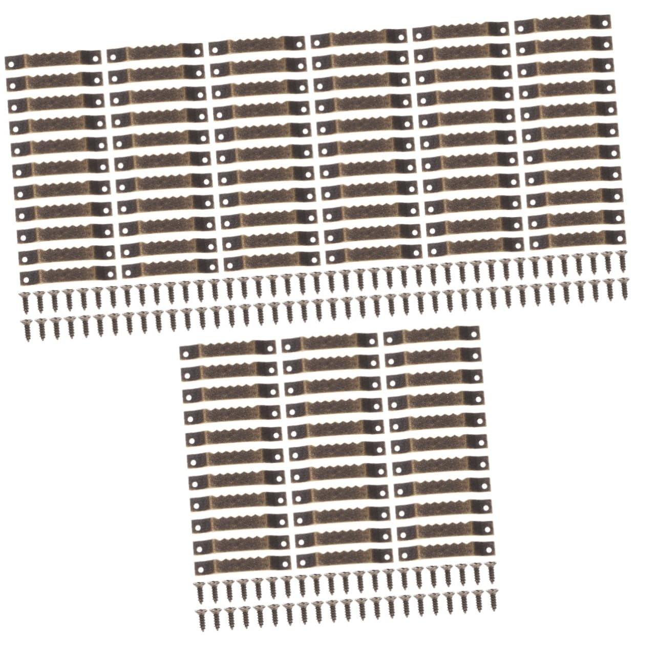 Crochets pour tableaux, Cintre for cadre photo en dents de scie jaune 5,3x0,8 cm paquet 200 pièces(5.3X0.8cmx3pcs)