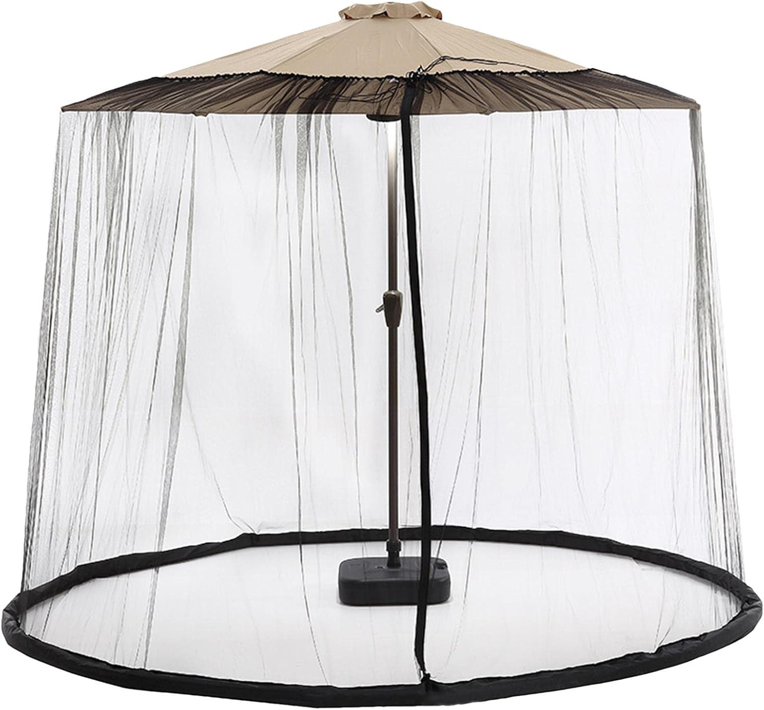 Amazon｜蚊帳 パラソル用 蚊除け 防虫ネット モスキートネット 屋外の庭の蚊カバー パティオ傘ネット ガゼボ用パティオ昆虫ネット 屋外傘