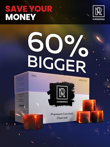 Miniatura 18 de Cachimba carbón de carbón de coco – Paquete XL 84 unidades y 2.6 lbs (2.6 libras) – Calidad premium 0.984 in (1x1x1 in) – 100% carbón de coco