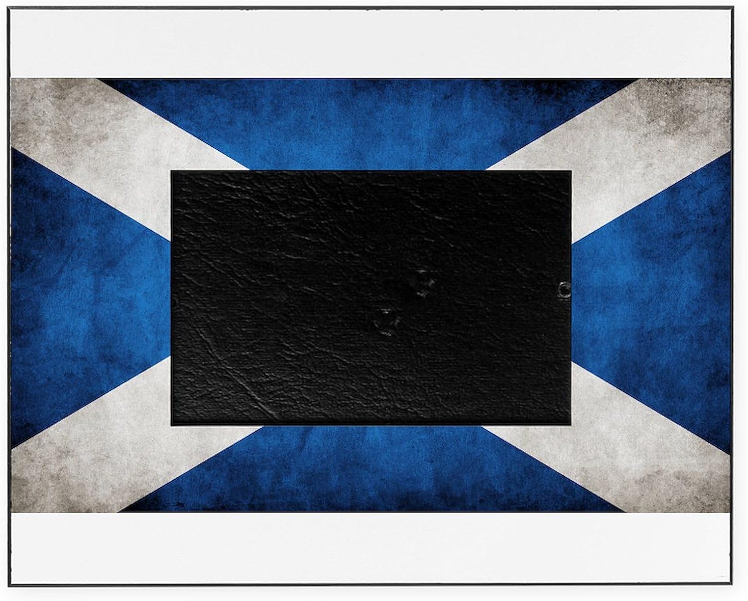 CafePress Antiqued Scottish Flag Decorative Picture Frame