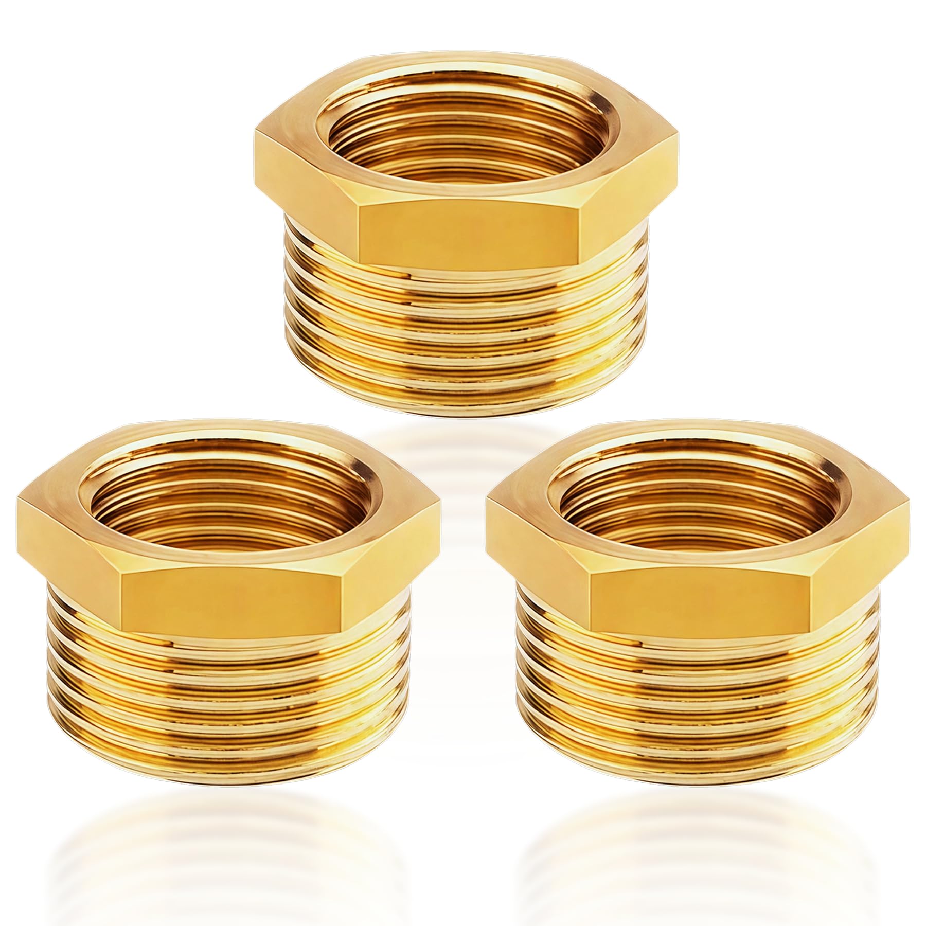 Lot De 10 Réducteurs De Tuyau En Laiton 1/2 Mâle Vers 1/4 NPT