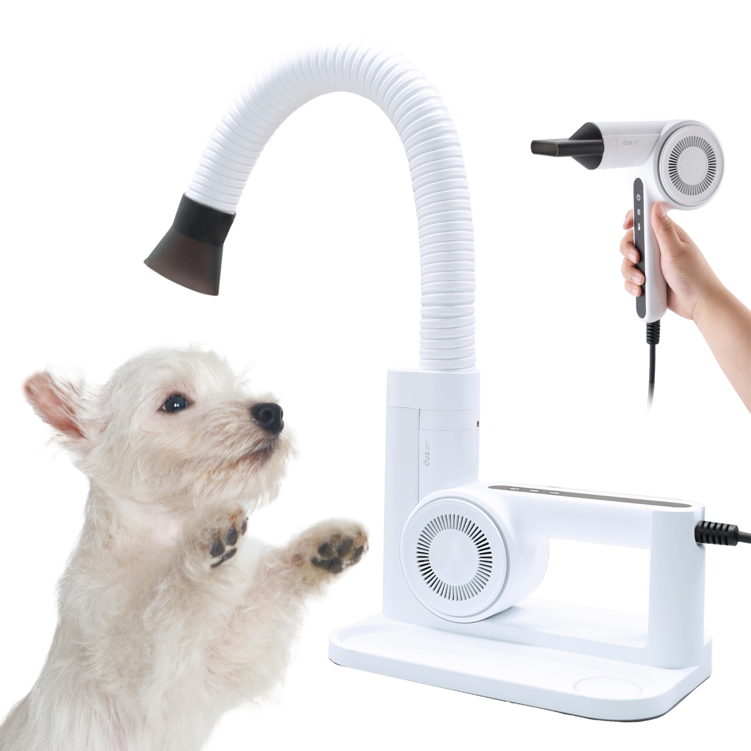 DUZ ペットドライヤー Amazon.co.jp: DUZ V3 ハンディ＆ハンズフリー ペットドライヤー 犬 猫