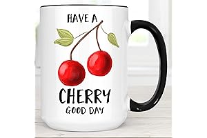 Cherry Coffee Mug: Have a Cherry Good Day Coffee Mug | Dishwasher and Microwave Safe