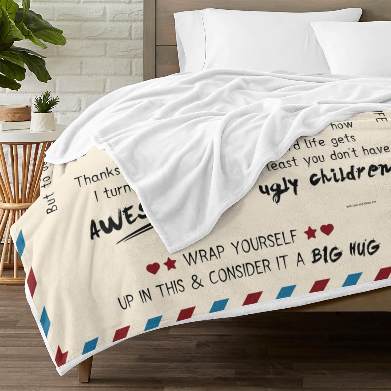 Mom Blanket 60"x50",Best Mom Ever Gifts, Mommy Gifts from Daughter Son,Mother Birthday Gifts,Mom Gifts for Christmas, Mother's Day,I Love You Mom Blanket - Image 3