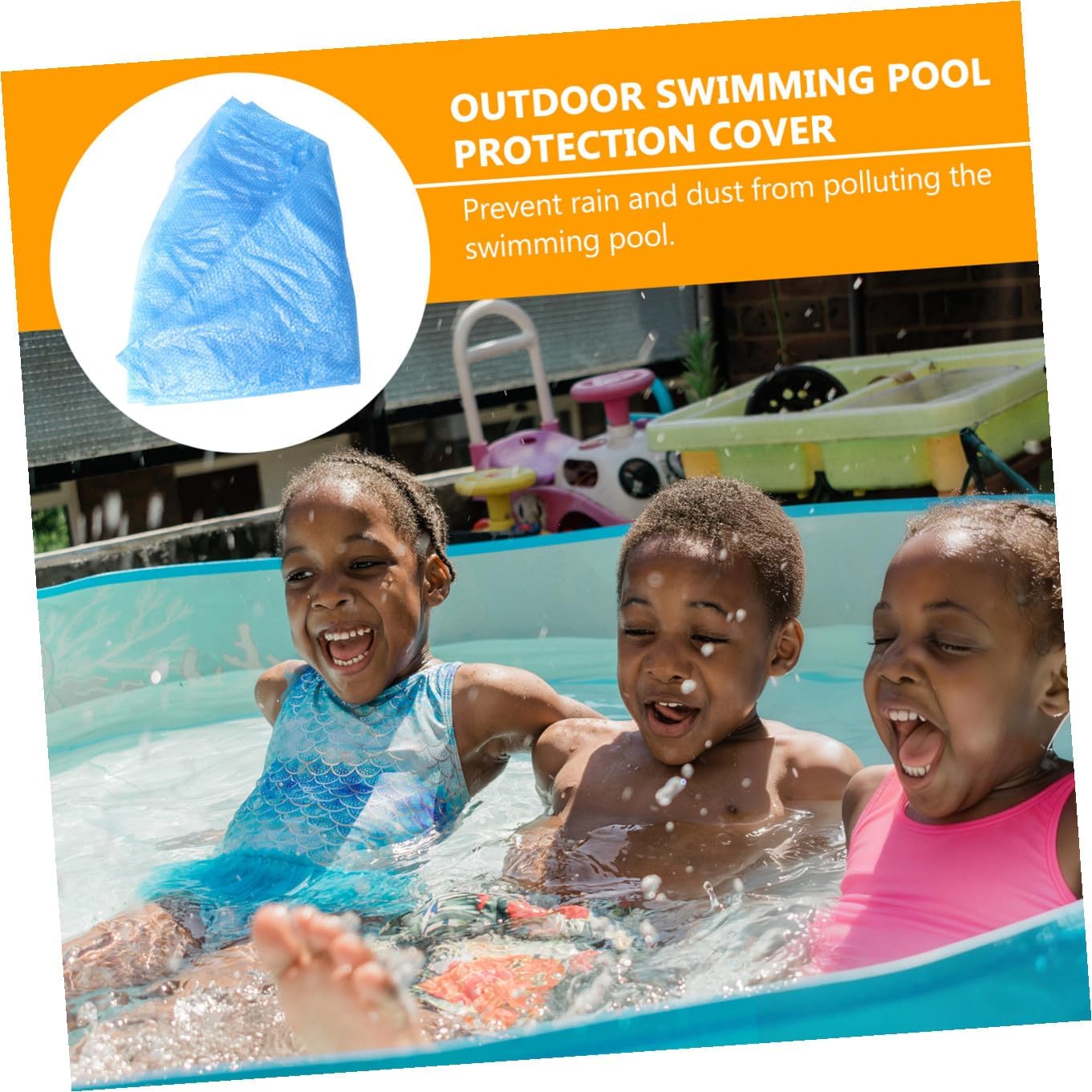 Cabilock Cover Hot Tub Cover Swimming Pool Dust Cover Outdoor Spa Covers for Bathtub/Salu/Bubble Message Spa Covers Blue Outdoor Drain Round