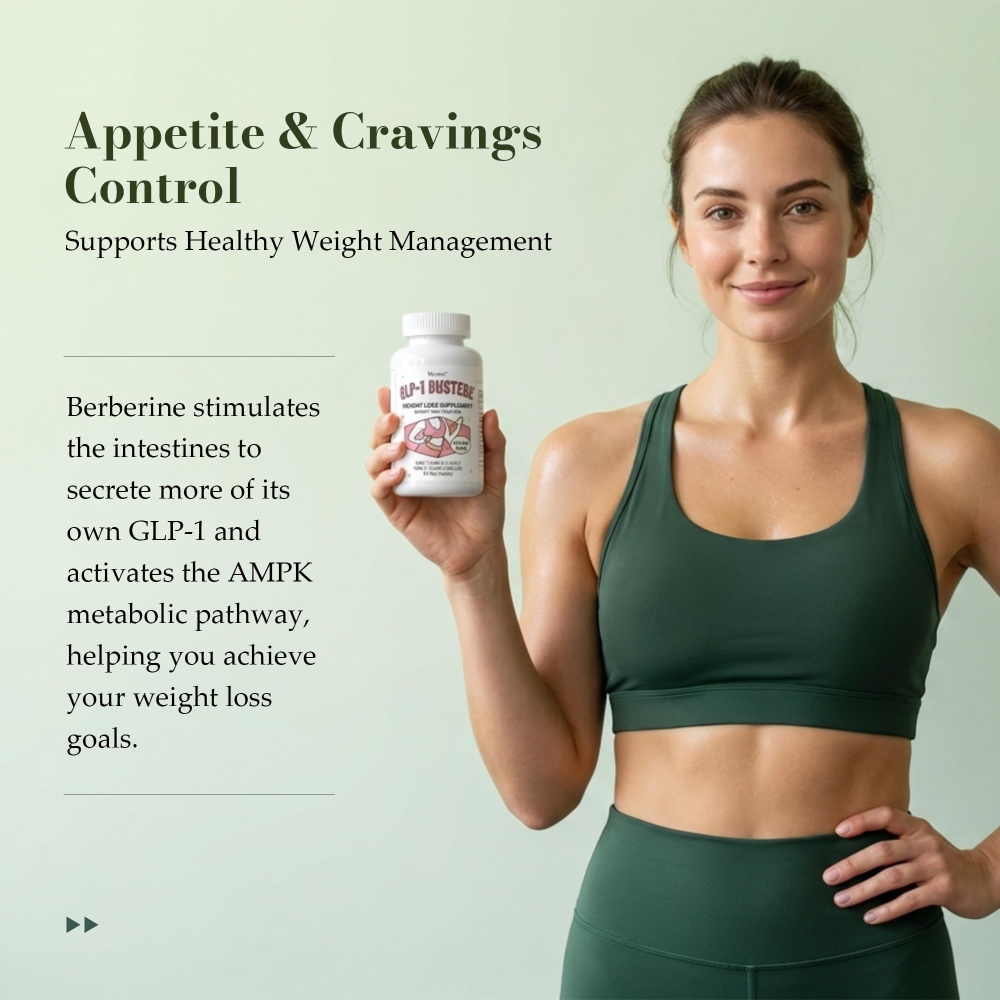 Female Metabolism Support Supplement – Appetite Control & Energy Booster with Berberine HCL, Green Tea EGCG – Belly Slimming, Digestive Comfort & Full Body Wellness, 120 Capsules, Made in USA — Amazon image 8