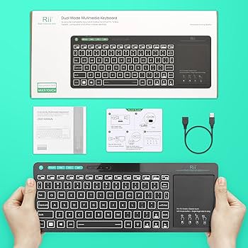 Rii Wireless Keyboard,Bluetooth Keyboard, Touchpad Keyboard