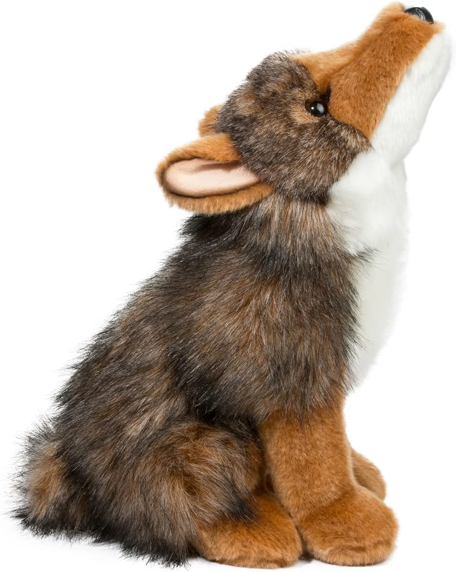 Douglas Rambler Coyote Plush Stuffed Animal – 11-Inch Soft & Realistic Wild Coyote Toy for Kids, Toddlers & Nature Lovers