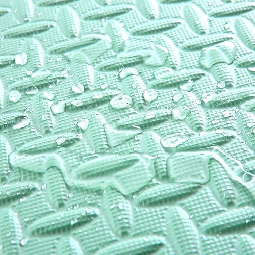 Miniatura 107 de Tapete de juego de espuma para bebé, tapete entrelazado de 0.4 pulgadas de grosor con colores sólidos, tapete de juego suave y no tóxico, tapete