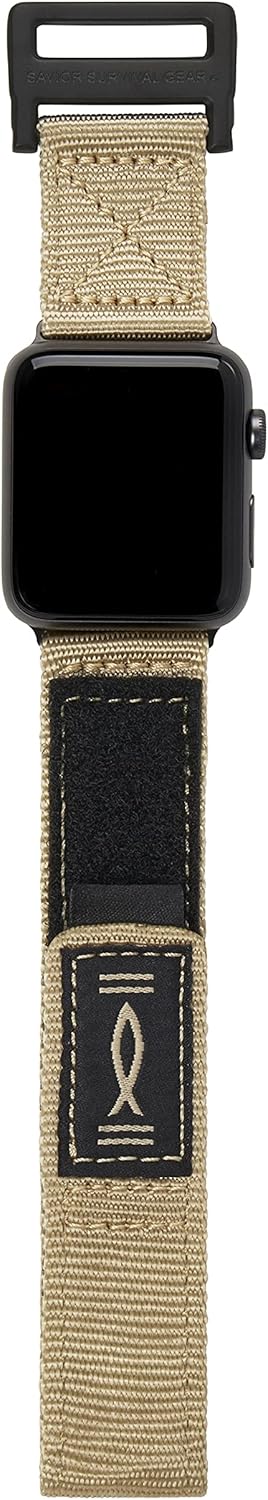 Savior Survival Gear ナイロン腕時計バンド Apple Watch 42mm/44mm/45mm/49mm (i