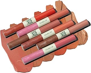 Koe Beauty Double Dip Lipstick Combo | 6 Stunning Shades – Brown Sugar &amp; Caramel, Espresso &amp; Caramel, Cherry Berry &amp; Glaz...