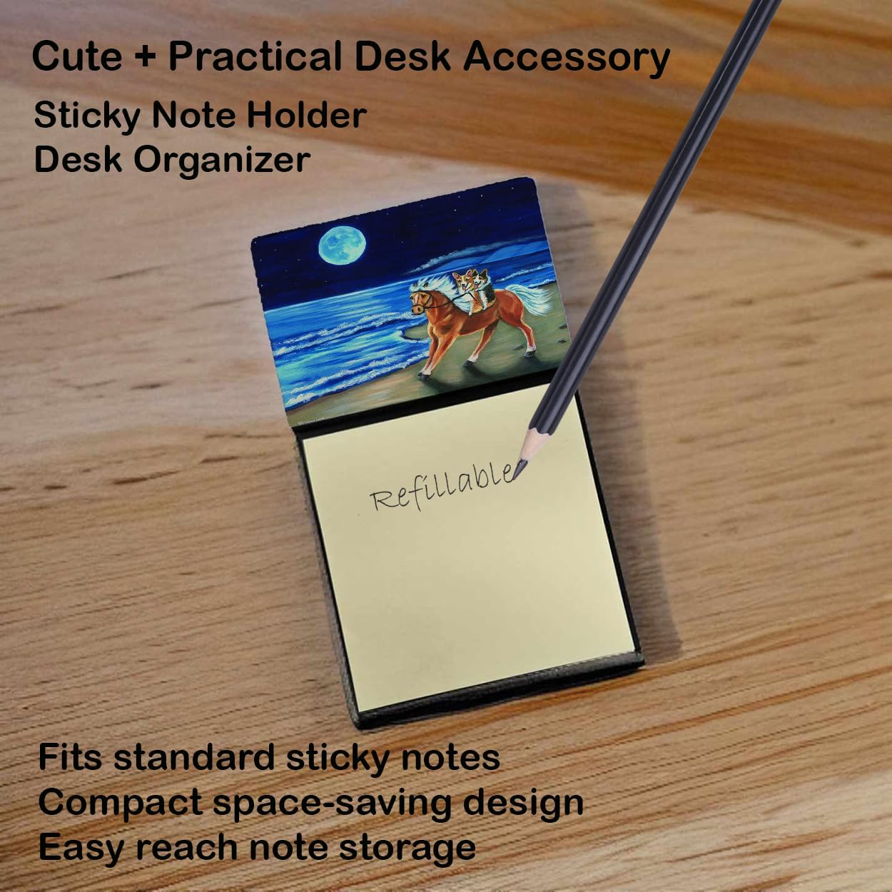 Caroline's Treasures Desk Artwork Notepad Holder, Multicolor (7318SN) image 2
