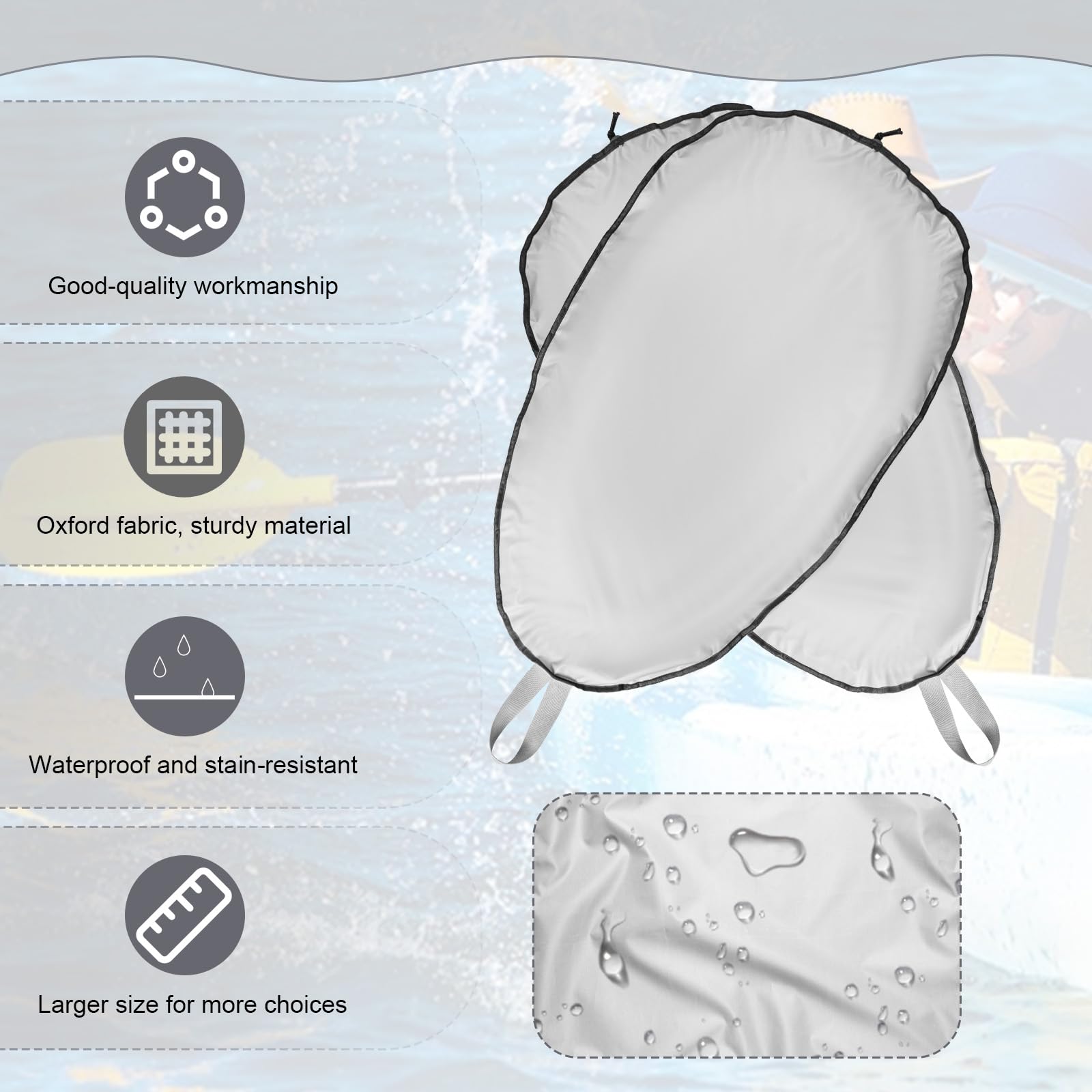 Copertura Per Pozzetto Kayak - Protezione Da Sporco E Intemperie, Taglia XS - Foto 4