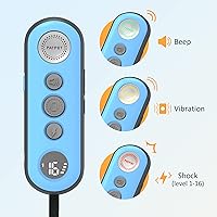 Vista 5 de PATPET Collar de choque para perros (10 a 120 libras), collar de entrenamiento impermeable IPX7 recargable de 4000 pies con control remoto para 2