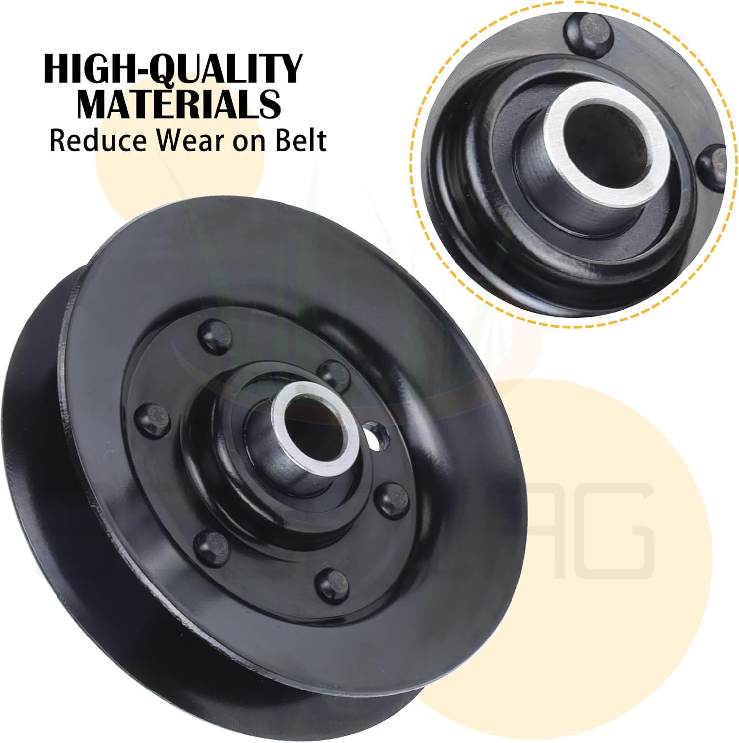 2 Pack 756-04325 Idler Pulley Replace MTD 756-04325 Cub Cadet 756-04325 Troy Built 756-04325 Pulley 756-04325 756 04325 75604325 for Craftsman T1000 T1200 T1400 T1600 T1800 T2700 T1100 Tractor