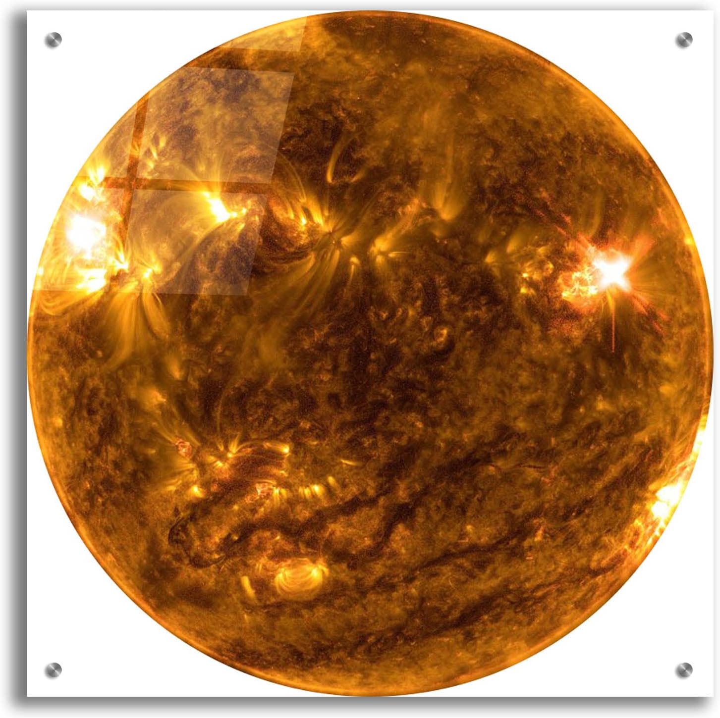 Epic Art 'The Sun copy' by Epic Portfolio, Acrylic Glass Wall Art, 24"x24"