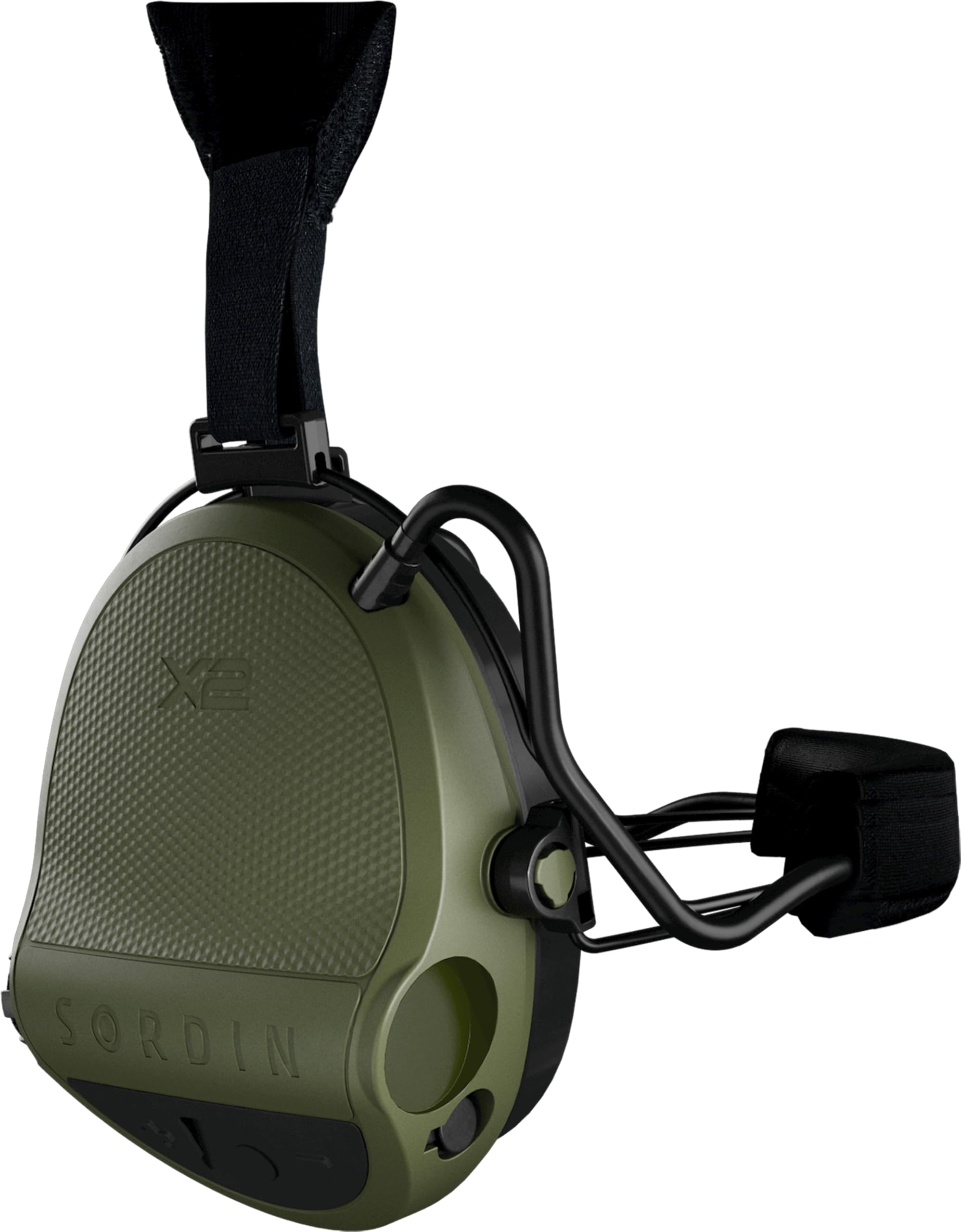 Sordin X2 Protectores auditivos con cápsulas - protectores auditivos para la caza y el tiro deportivo con banda para el cuello - activos y electrónicos