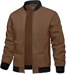 TACVASEN Men's Bomber Jacket Fall Lightweight Windbreaker Jackets for Men Spring Casual Golf Flight Full Zip Coats