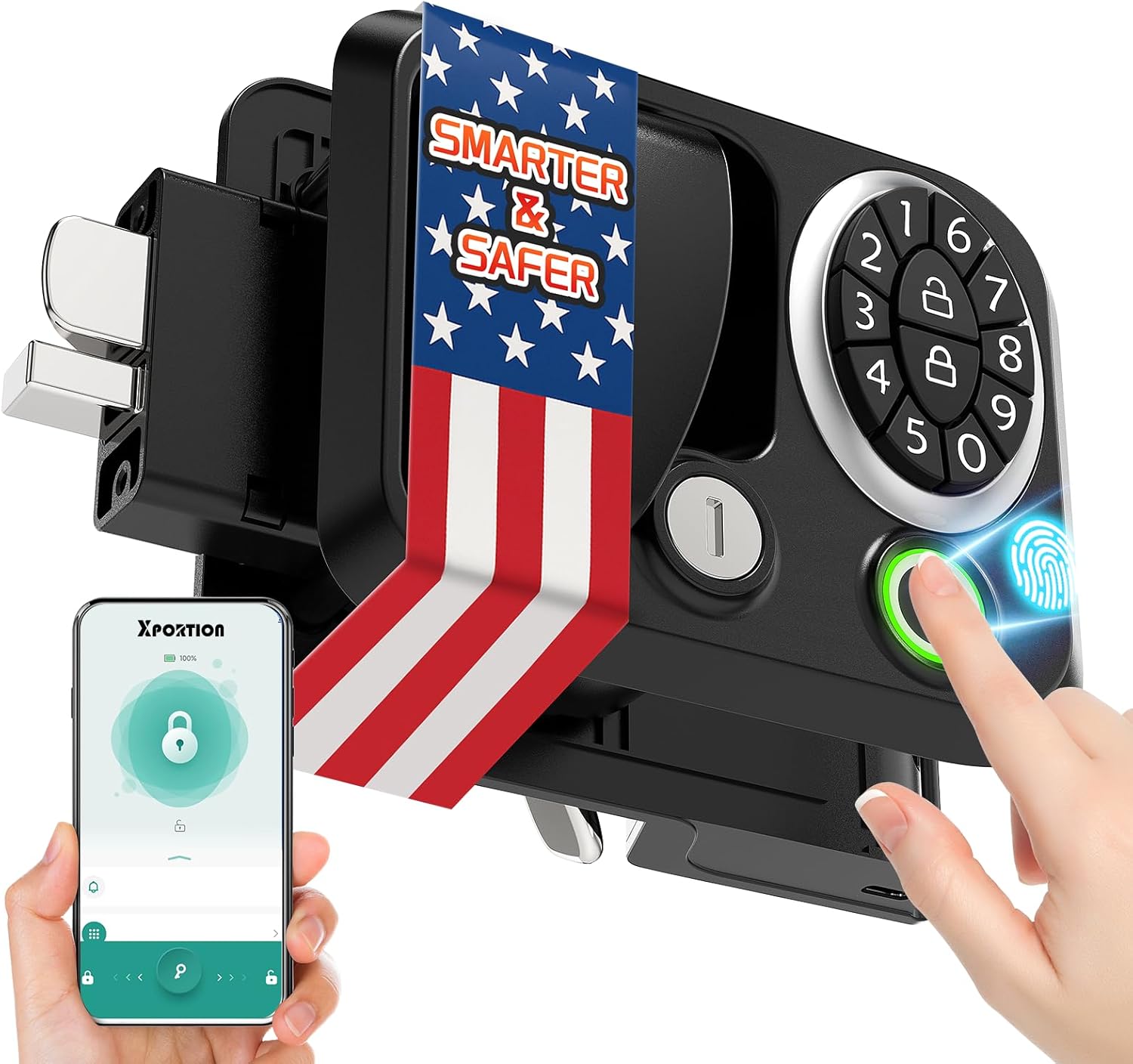 RV door lock keyless entry keypad - 4 unlocking methods