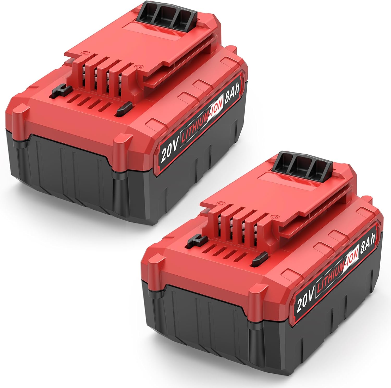 Futurebatt 2Pack High-Output 6.0Ah 20V Battery Replacement for Porter Cable 20-Volt Max Lithium Power Tools PCC685L PCC680L PCC682L Batteries