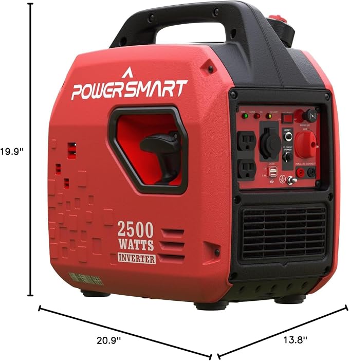 Generador Inversor Portátil PowerSmart 2500 Watts Gas miniatura 3