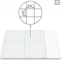 Vista 5 de SCRIBBLEDO Paquete de 10 pizarras blancas de borrado en seco de 11 x 14 pulgadas, pizarra de borrado en seco de doble cara con cuadrícula
