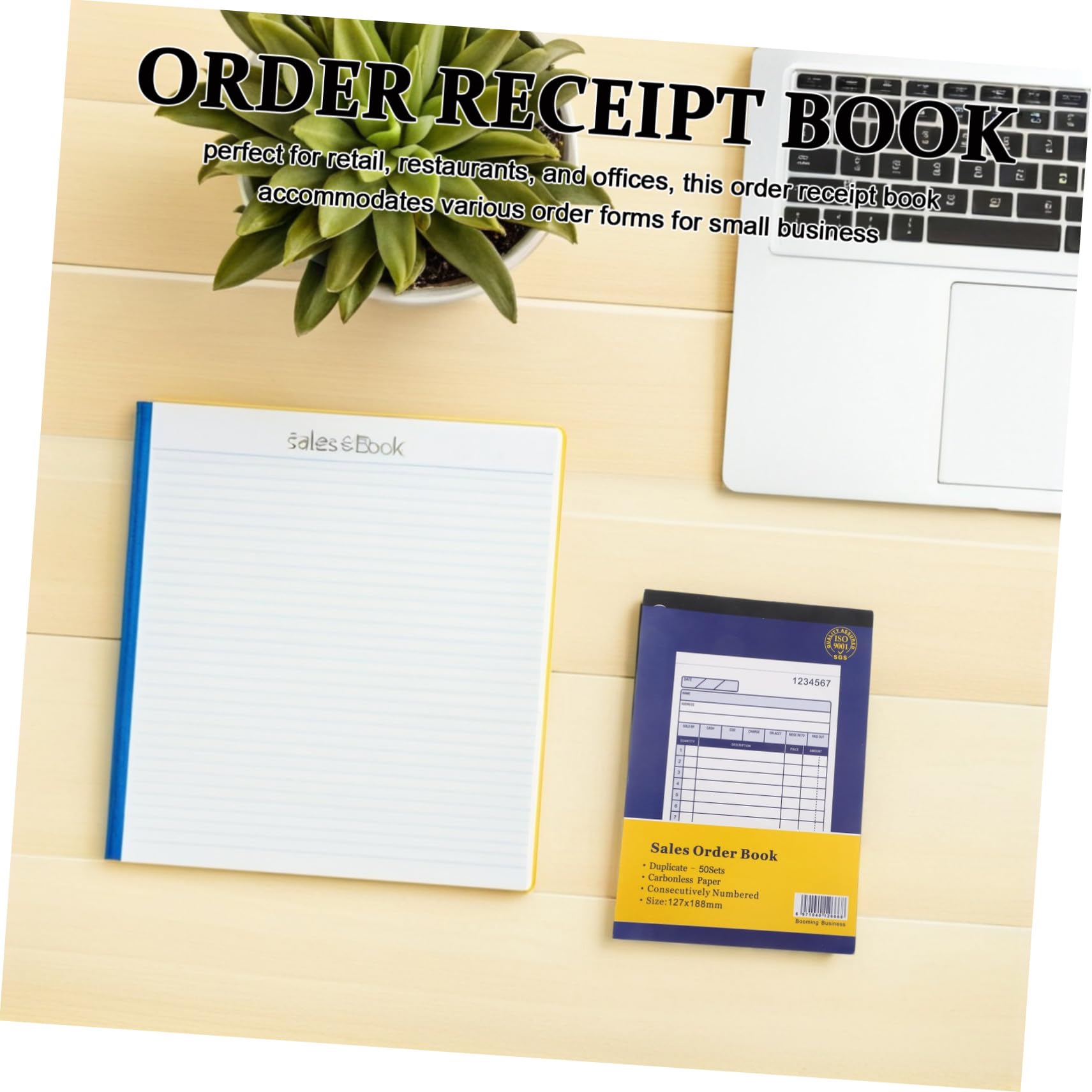 ABOOFAN 5 Piezas Libro de Órdenes de Venta para Pequeñas Empresas de Partes Libro de Recibos de Órdenes de Venta para Gestión y Seguimiento de Compras