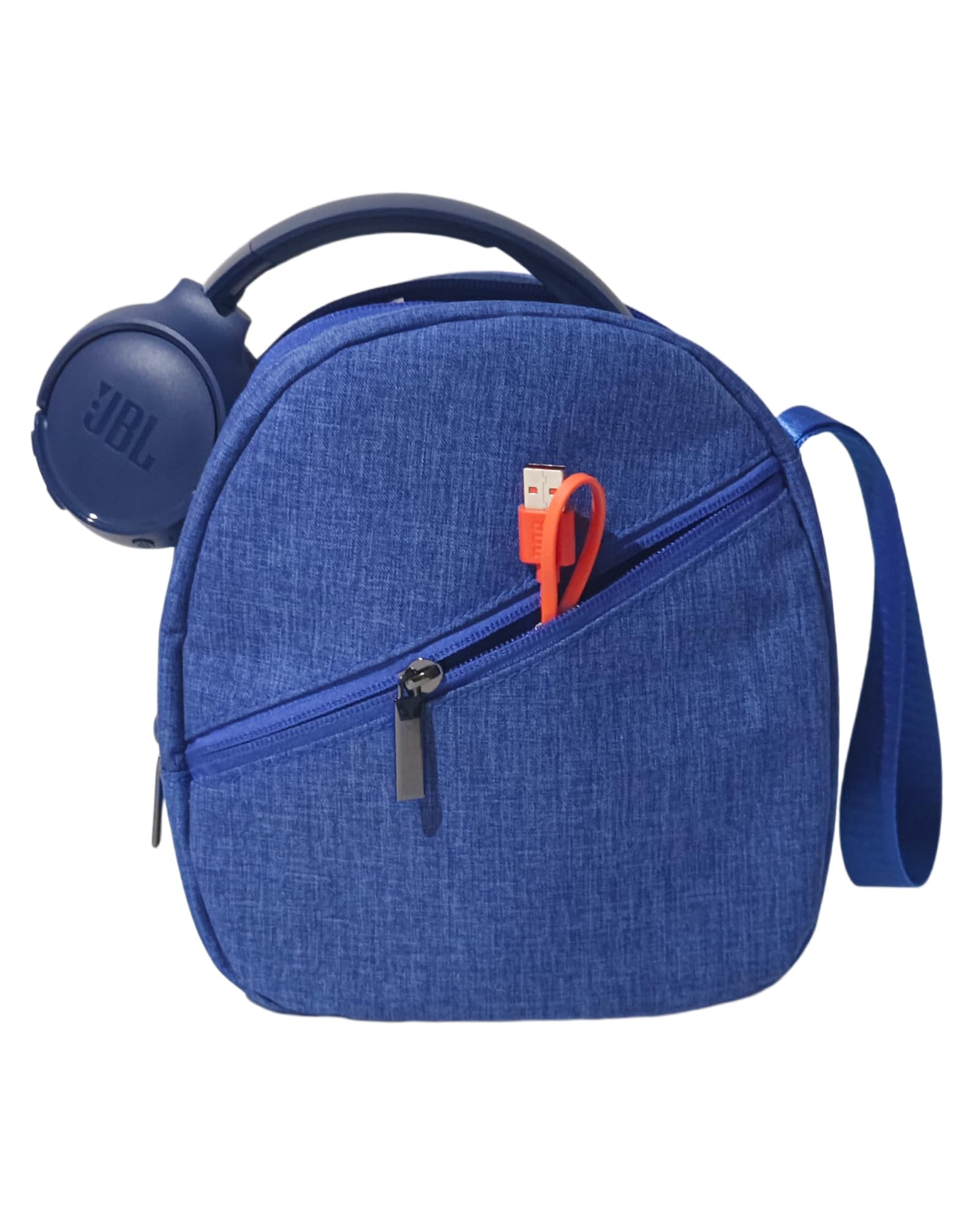 XANAD Kopfhörer Elektronik Organizer Tasche (Blau) | für JBL/Soundcore/Sony/Bose/Sennheiser/JLab/Bowers & Wilkins/Edifier/UGREEN Over-Ear Bluetooth Headphones