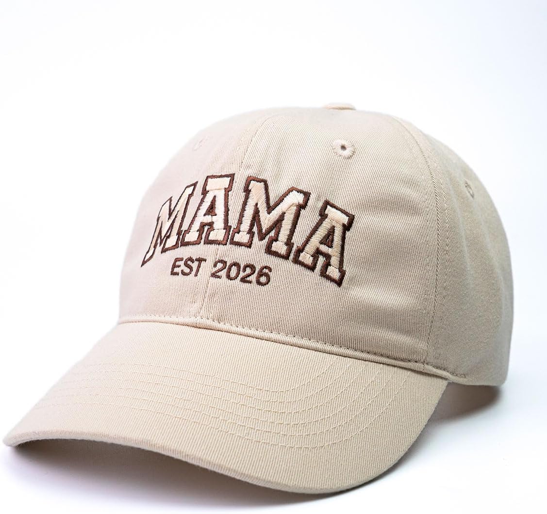 Mama EST 2026 Hat, New Mom Gift, Frist, Embroidered Mama Cap for Women, Gift for New Moms