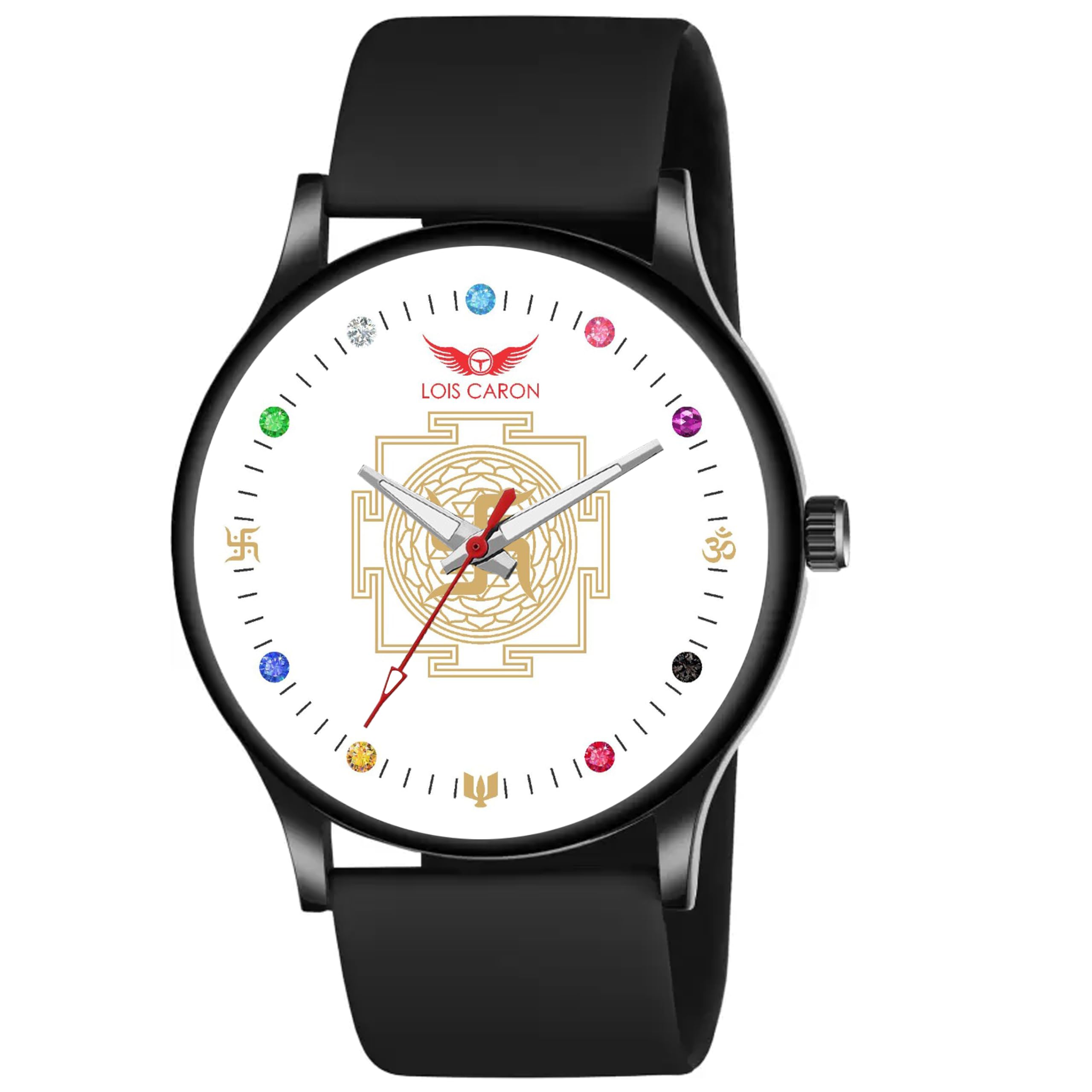LOIS CARON Nakshatra Watch Style Soft Comfortable Silicone Strap Analog Wrist Watch for Men (B0D39PWQ8D) Amazon Price History, Amazon Price Tracker