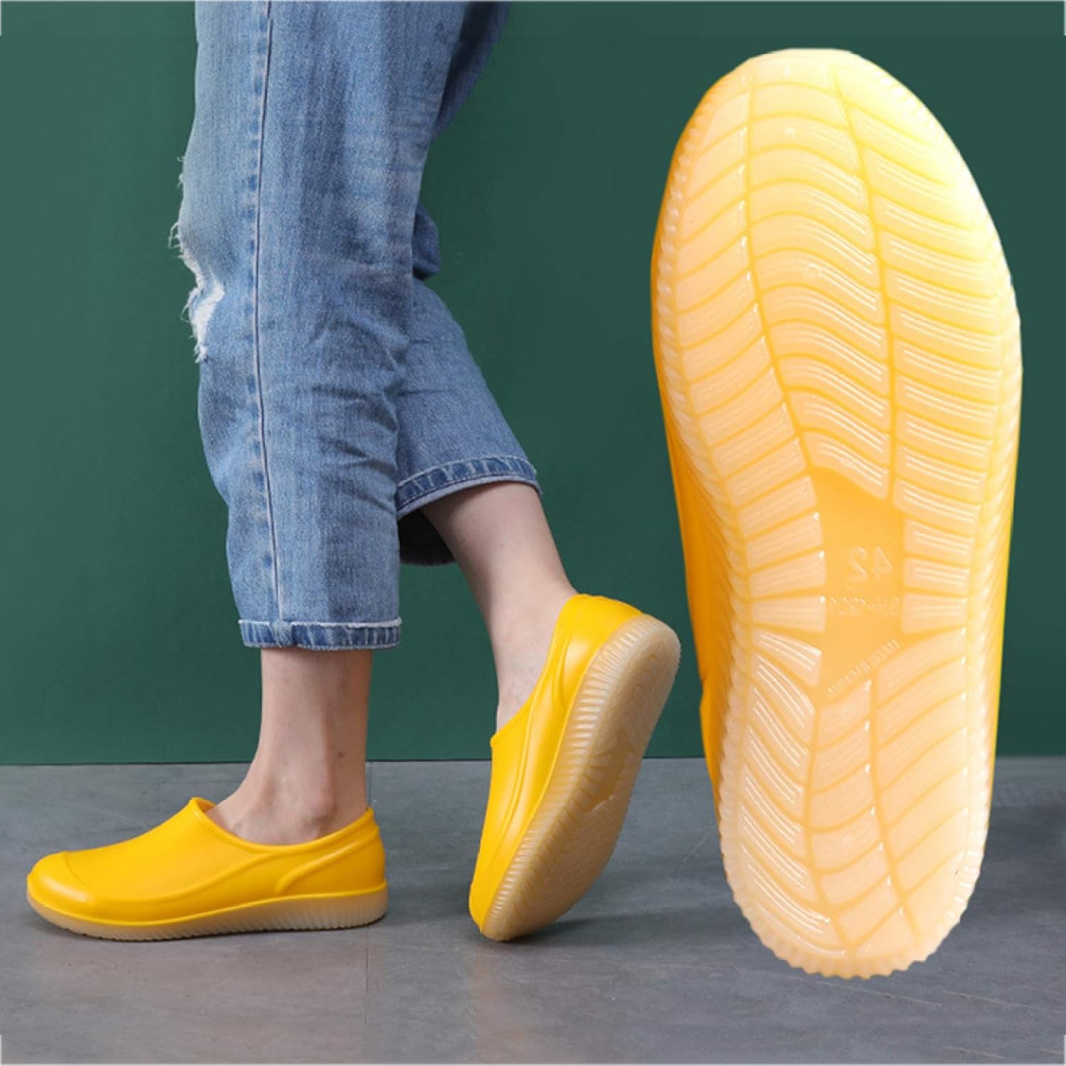 [VANDROUP] レインシューズ メンズ レディース ローファー 防水 梅雨対策 台風 撥水パンプス れいんしゅーず 雨靴 軽量