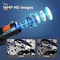 Vista 2 de Hayve Microscopio digital LCD de 9 pulgadas, microscopio de moneda de aumento de 1500X con cámara de 16 MP, microscopio de soldadura micro