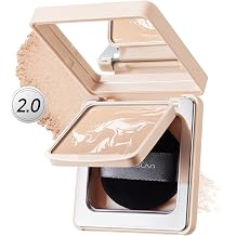 CARSLAN 2.0 Black Magnet Soft Focus Powder, Waterproof Translucent Pressed Setting Powder, 24H Longlasting Talc-Free Face Powder, Oil Control Compact Makeup,04 Warm Ivory For Dry&Com Skin, 0.28Oz