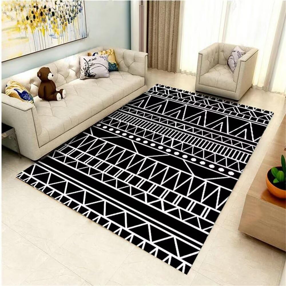 Accessoires de salon de décoration tapis géométrique résistant 200x300