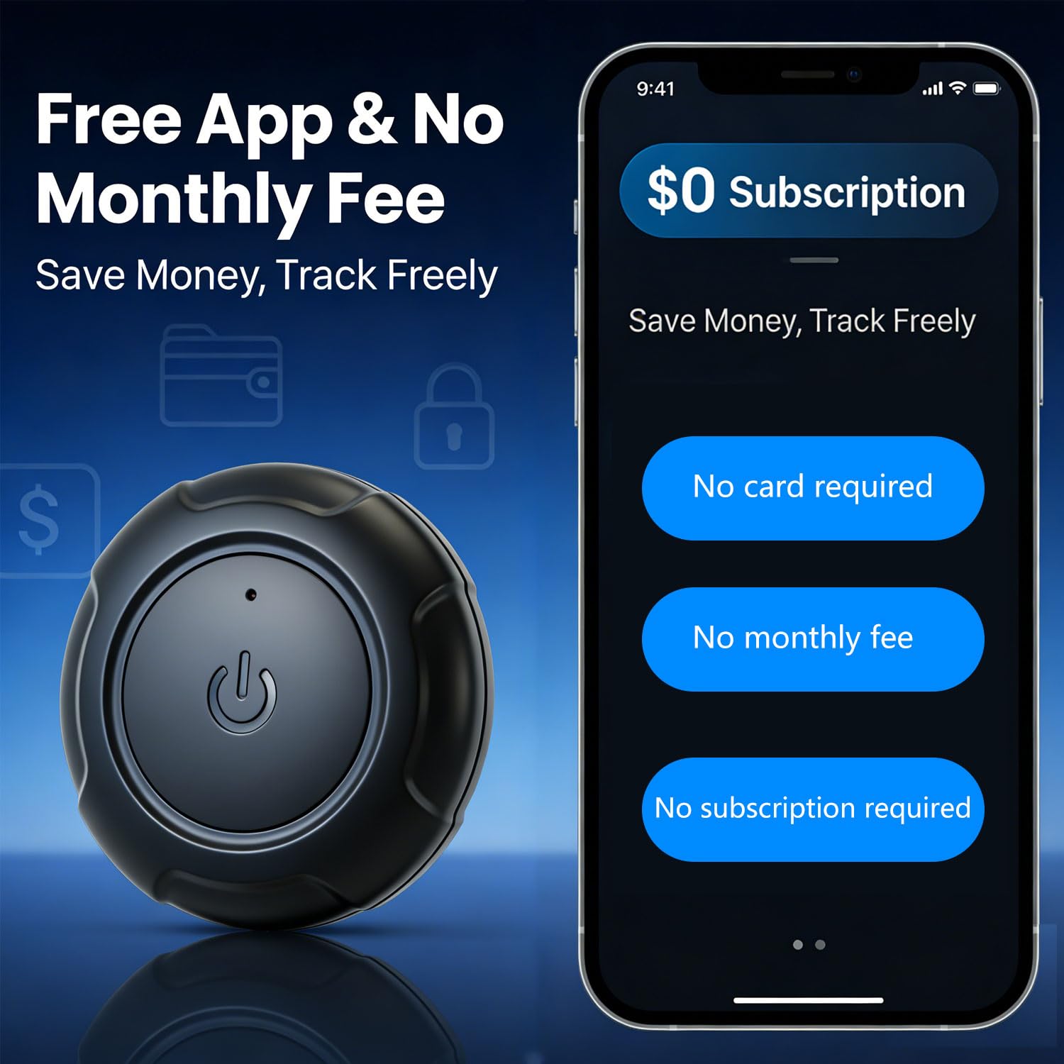 GPS Tracker for Vehicles,Car GPS Tracker Portable Real Time Magnetic GPS Tracking Device, Full Global Coverage Location Tracker for Car,kids,dogs,Trucks/Person. No Subscription Required/No Monthly Fee - image 3