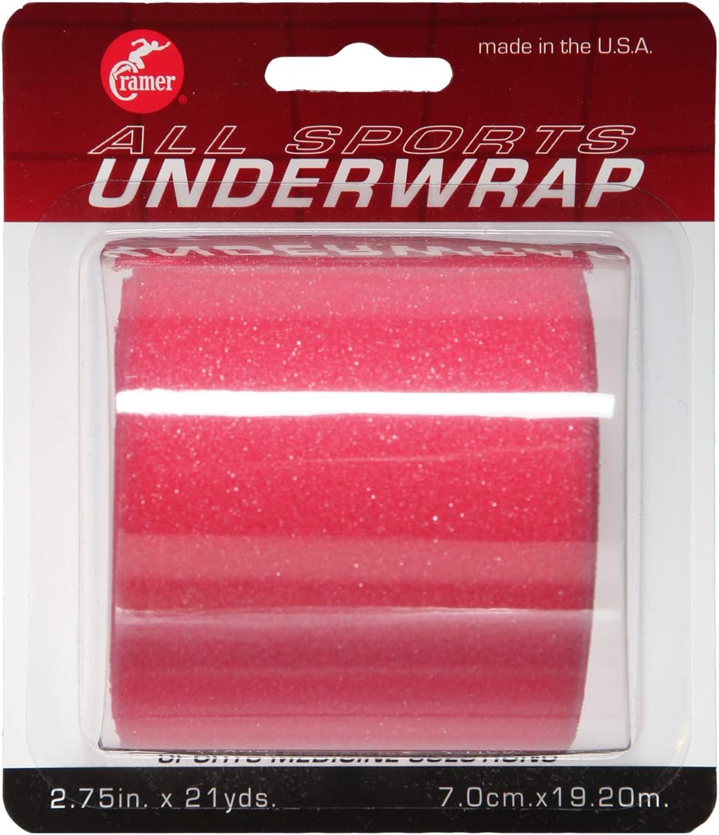 Cramer Tape Underwrap, Sports PreWrap for Athletic Ankle, Wrist, and Injury Taping Jobs, Hair Tie, Headband, Patella Support, Pre-Wrap Athletic Tape Supplies, 2.75" X 21 Yard Roll of Pre Wrap, Yellow image 3