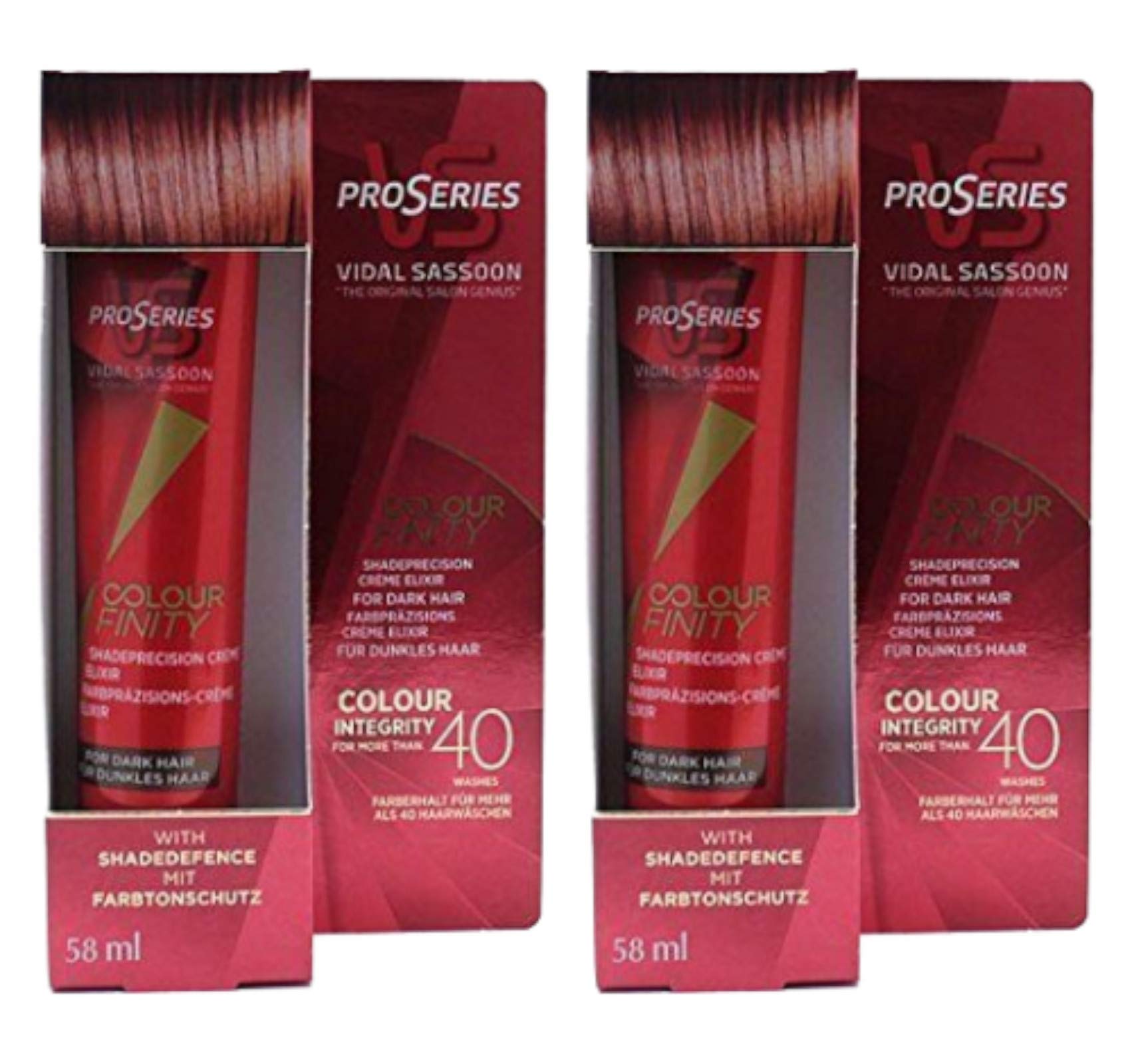 Colour Finity Shade Precision Creme ELIXER - Protect your hair colour for up to 40 washes FOR DARK SHADES (pack of 2) 58ml each