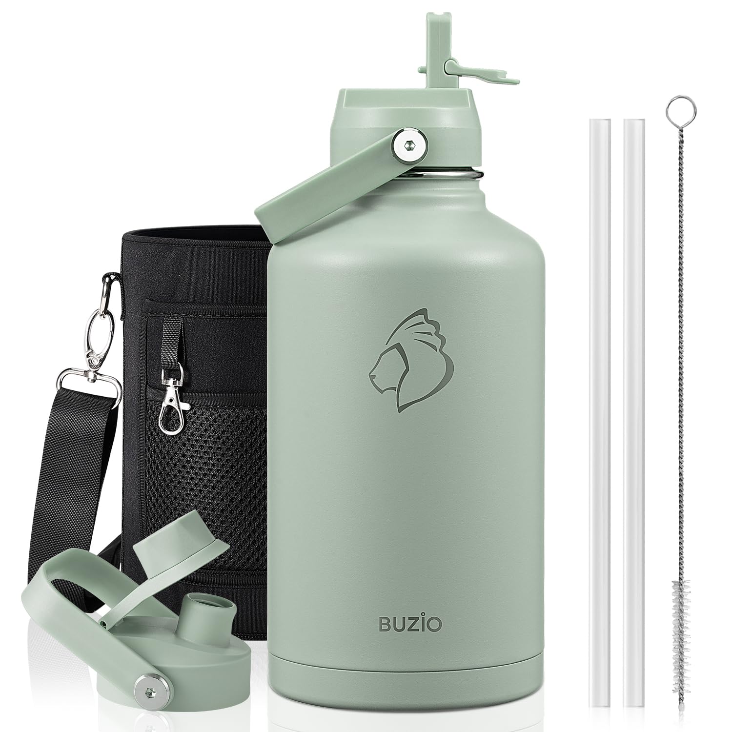 BUZIO 64oz Insulated Water Bottle