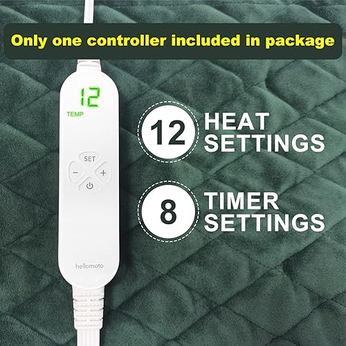 Miniatura 5 de HELLOMOTO Juego de 3 almohadillas térmicas con peso de regalo, incluye almohadilla térmica con peso de 18 x 22 pulgadas para hombros y cuello +