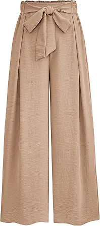 PRETTYGARDEN Women's Wide Leg Work Pants - High Waisted, Business Casual, Loose Palazzo Trousers for Summer