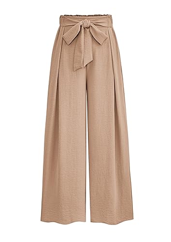 PRETTYGARDEN Women's Wide Leg Work Pants Business Casual High Waisted