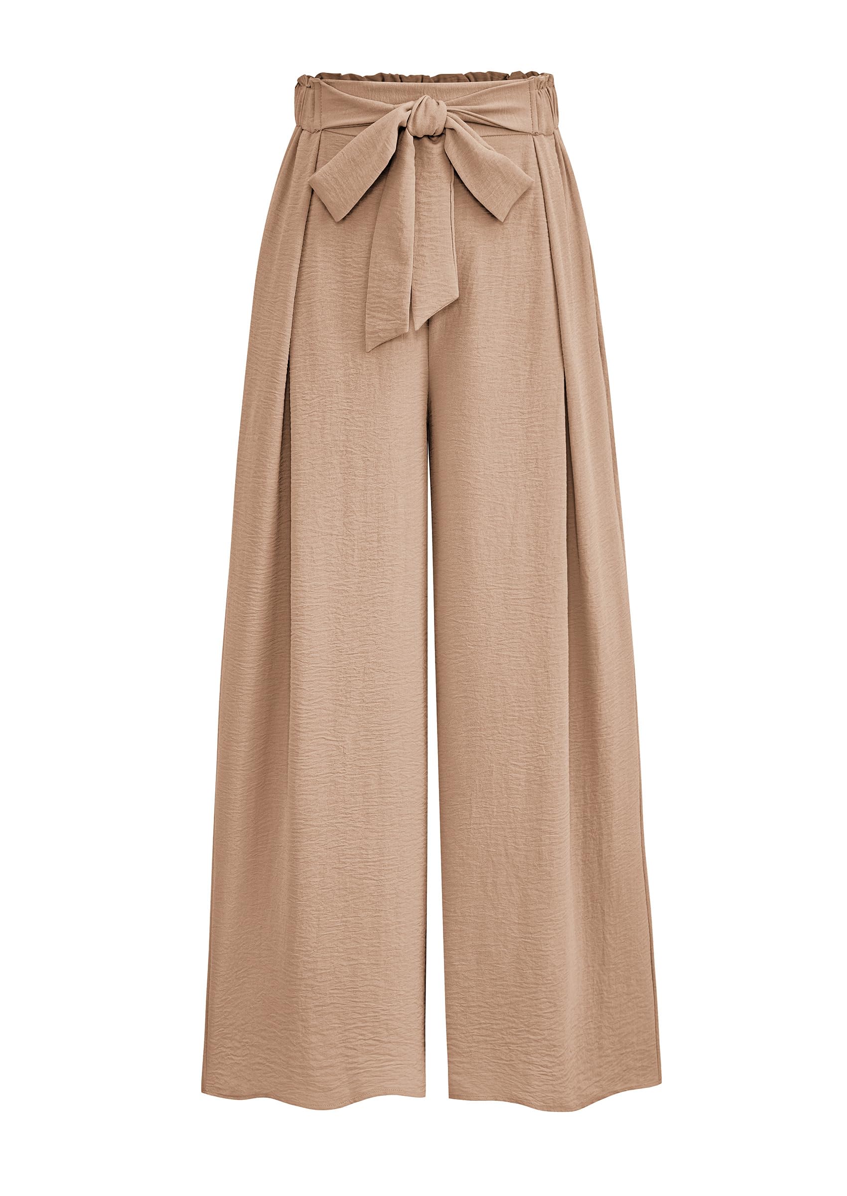 PRETTYGARDEN Women's Wide Leg Work Pants Business Casual High Waisted Loose Palazzo Trouser Summer Clothes