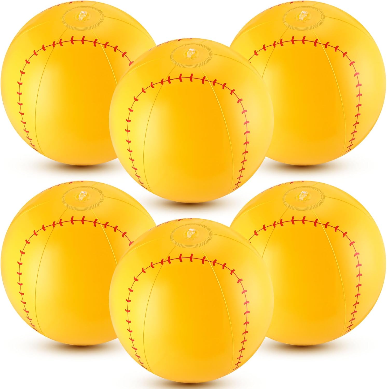 Poen 12 Inch Inflatable Pool Softball Beach Balls