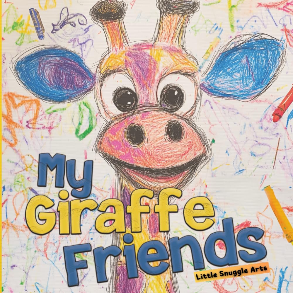 My Giraffe Friends: A Fun and Easy Coloring Book For Toddlers