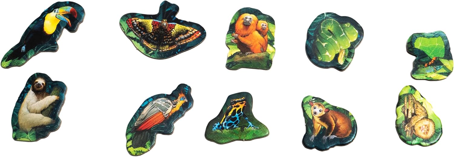 Weird City Games: Canopy, Card Game, Fast and Fun Gameplay, Features 25 Unique Species of Rainforest Animals and Plants, Solo or Multiplayer Option, For Ages 8 and up