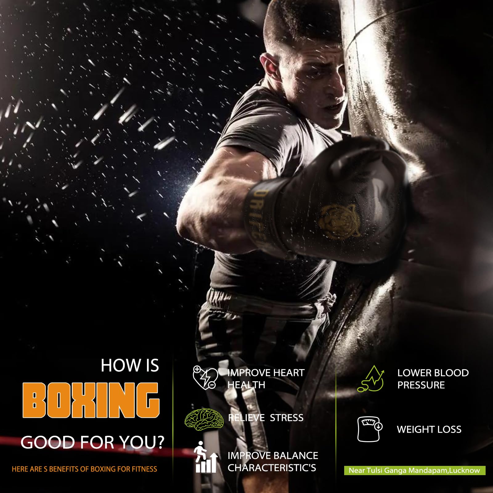 Dripex Boxhandschuhe, Boxsack Punchinghandschuhe, PU Leder Boxing Gloves, MMA Sparring Handschuhe Muay Thai Kickboxhandschuhe Männer Damen Jugendliche 8 10 12 14 16 oz