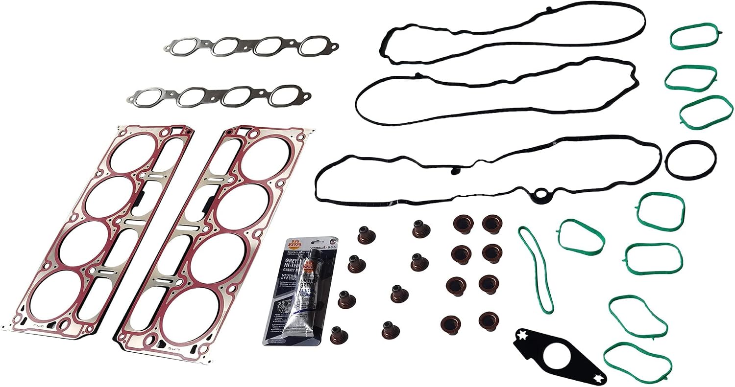 Partsflow Engine Cylinder Head Gasket Set for GMC Sierra 1500 for Chevrolet Silverado 1500 for GMC Yukon XL for GMC Yukon for Cadillac Escalade ESV for Cadillac Escalade 6.2L OE#HS55332