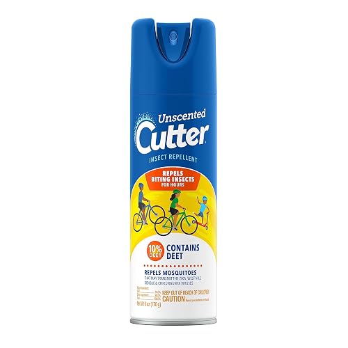Cutter Unscented Cutter Insect Repellent, Aerosol, 6-Ounce, Clear