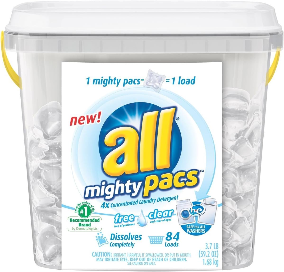 all Mighty Pacs Free & Clear HE - 84 Loads